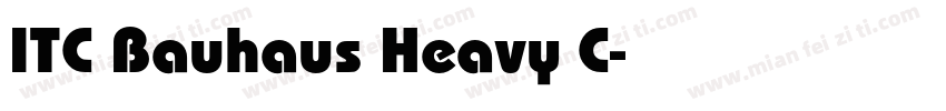 ITC Bauhaus Heavy C字体转换